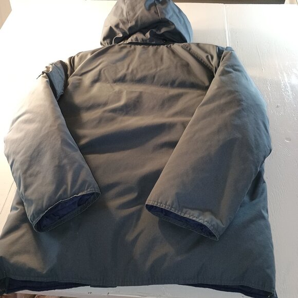 Camel Men's XL Puffy Hoodie Heavy Winter Coat Goose Down Full Zip Parka Coziest - Picture 9 of 13